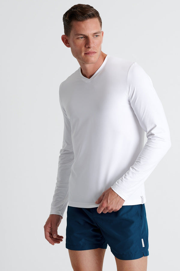 Shan Confort Microfiber Long-Sleeve V-Neck - 62520-92-000