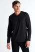 Shan Confort Microfiber Long-Sleeve V-Neck - 62520-92-800