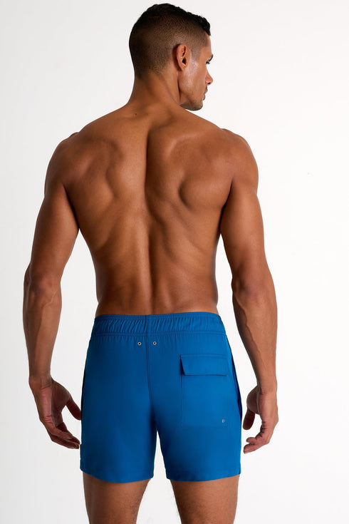 Classic Fit Stretch And Quick Dry Swim Trunks - 62528-30-510 TP/XS / 510 Blue Turquoise / 95% POLYESTER 5% ELASTANE