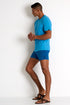 Classic Fit Stretch And Quick Dry Swim Trunks - 62528-30-510 TP/XS / 510 Blue Turquoise / 95% POLYESTER 5% ELASTANE