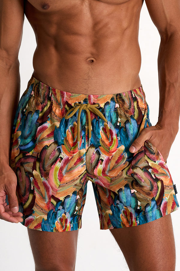 Shan Henry Fit Stretch And Quick Dry Swim Trunks - 62528-30-953