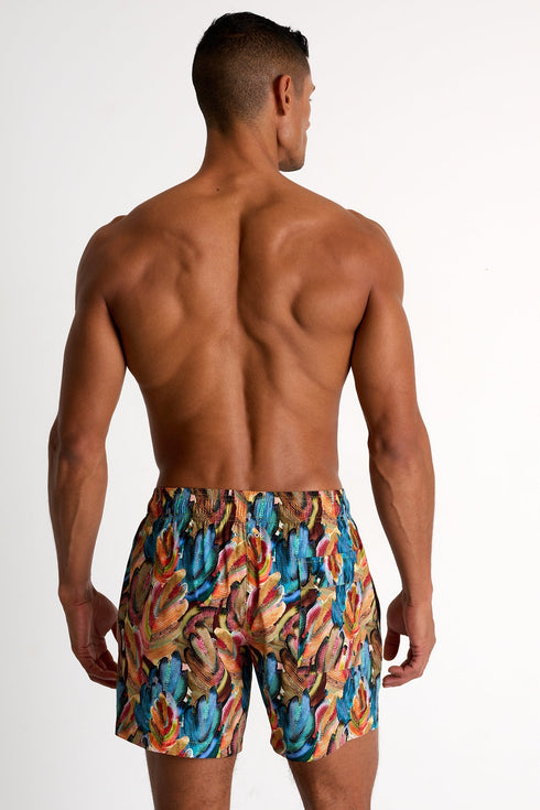 Classic Fit Stretch And Quick Dry Swim Trunks - 62528-30-953 TP/XS / 953 Rio / 95% POLYESTER 5% ELASTANE