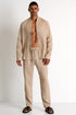 Linen Trouser - 62536-51-120 TP/XS / 120 Beige Dune / 100% LINEN
