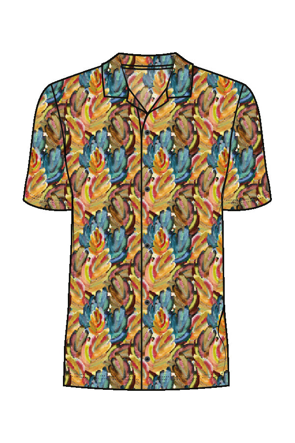 Shan Lin Short-Sleeve Linen Shirt