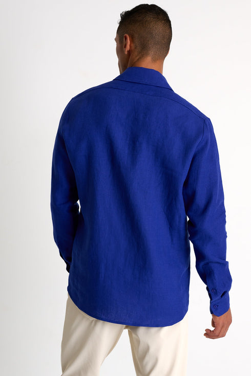 Classic Linen Shirt - 62536-83-560 TP/XS / 560 Blue Majorelle / 100% LINEN
