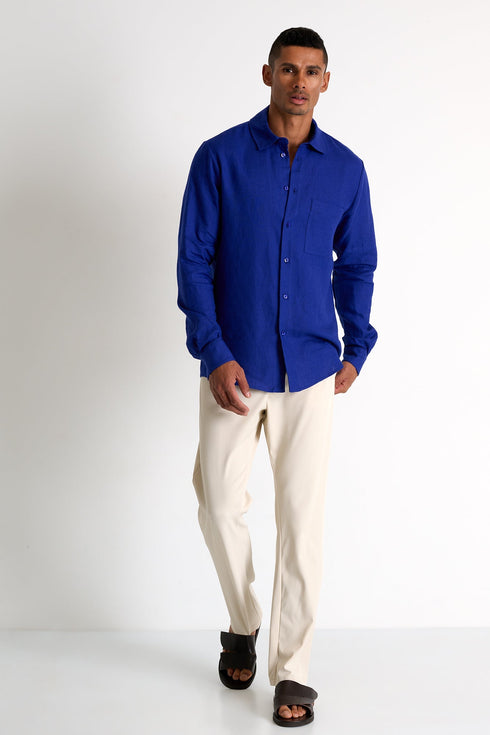 Classic Linen Shirt - 62536-83-560 TP/XS / 560 Blue Majorelle / 100% LINEN