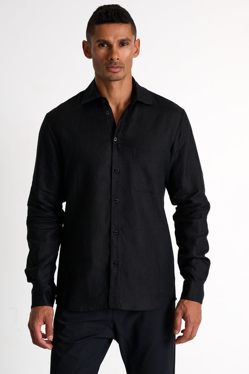 Shan Lin Classic linen shirt