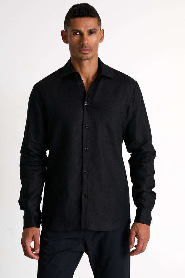 Shan Lin Classic linen shirt