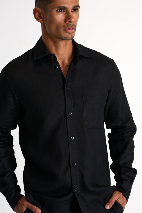 Shan Lin Classic linen shirt