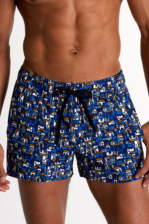 Shan Casual Short Fit, Stretch And Quick Dry Swim Trunks - 62545-29-954