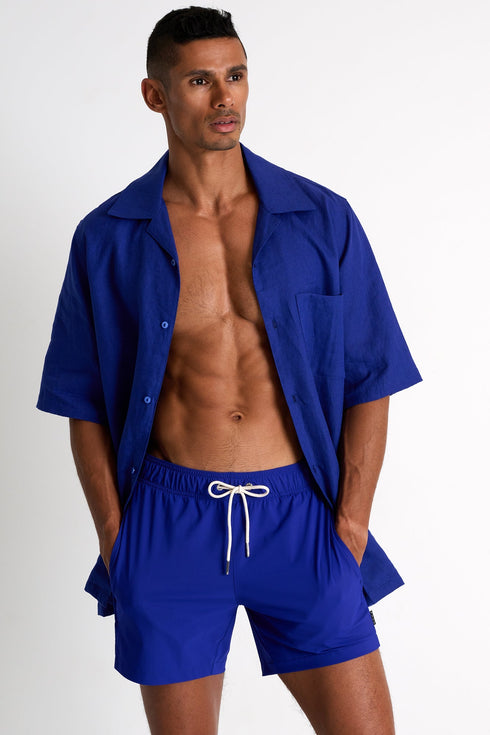 Classic Fit Stretch Swim Trunks - 62545-30-560 TP/XS / 560 Blue Majorelle / 75% POLYAMIDE, 25% ELASTANE