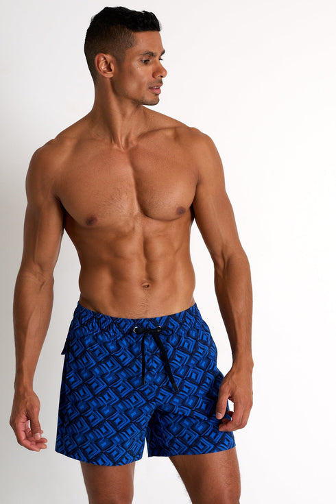 Classic Fit Stretch Swim Trunks - 62545-30-955 TP/XS / 955 Santiago / 75% POLYAMIDE, 25% ELASTANE