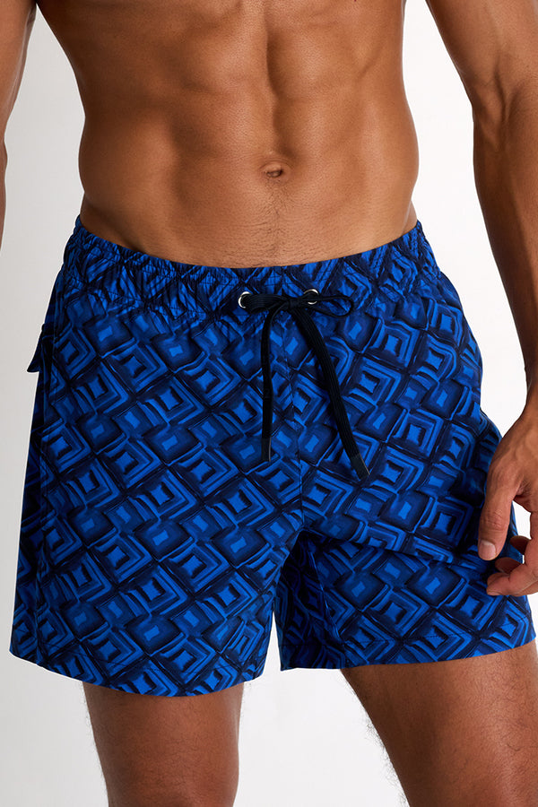 Shan Casual Classic Fit Stretch Swim Trunks - 62545-30-955
