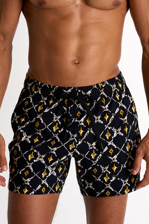 Shan Casual Classic fit stretch swim trunks