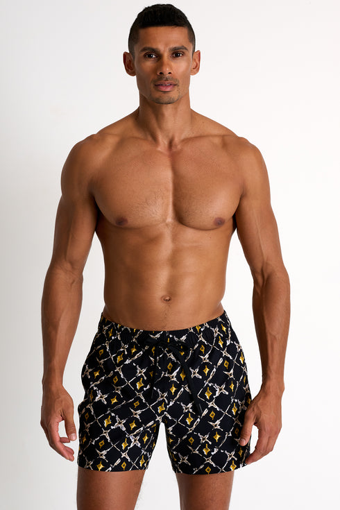 Shan Casual Classic fit stretch swim trunks