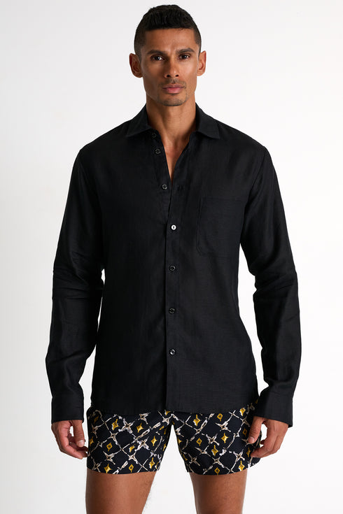 Shan Casual Classic fit stretch swim trunks