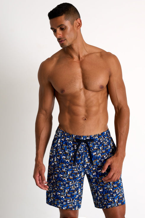 Long Fit Stretch Swim Trunks - 62545-31-954 TP/XS / 954 Mykonos / 75% POLYAMIDE, 25% ELASTANE
