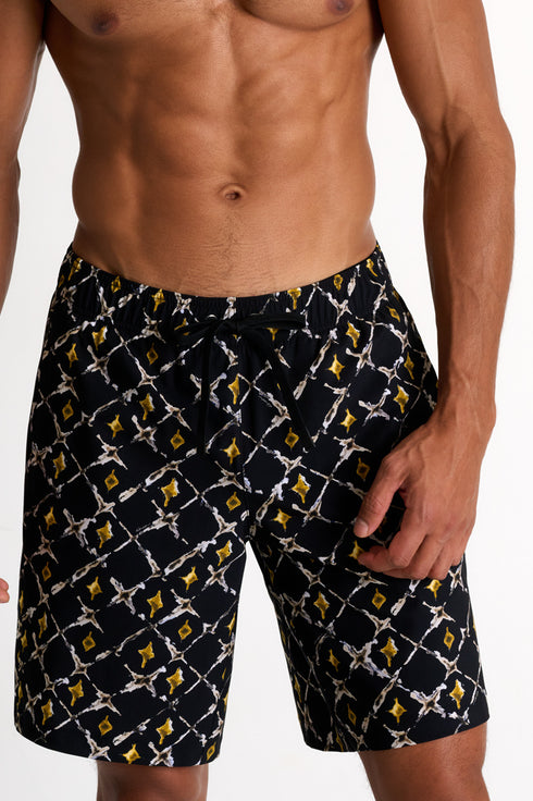 Shan Casual Long fit stretch swim trunks