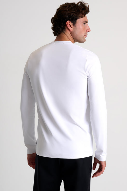 Shan Actuel Textured V-neck long sleeve jersey