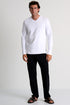 Shan Actuel Textured V-neck long sleeve jersey