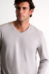 Shan Actuel Textured V-neck long sleeve jersey