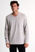 Shan Actuel Textured V-neck long sleeve jersey