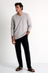 Shan Actuel Textured V-neck long sleeve jersey
