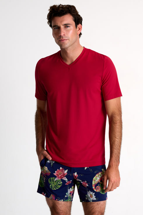 Shan Confort Microfiber V-neck T-shirt