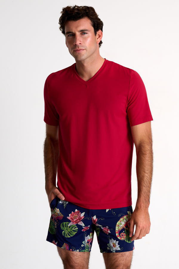 Shan Confort Microfiber V-neck T-shirt