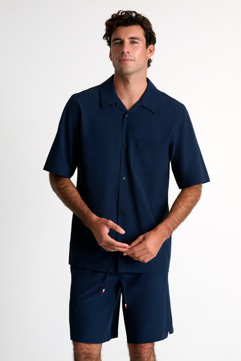 Shan Henry Long fit stretch and quick dry swim trunks