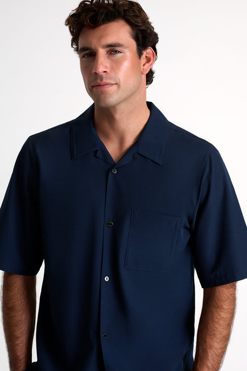 Shan Henry Short-sleeve casual shirt
