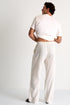 Shan Caleb Wide-leg canvas trousers with a drawstring waist
