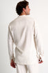 Shan Caleb Mandarin collar canvas shirt