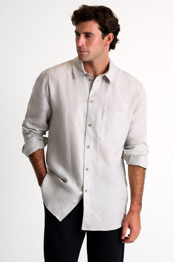 Shan Lin Classic linen shirt