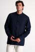 Shan Lin Mandarin collar linen shirt