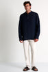 Shan Lin Mandarin collar linen shirt