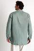 Shan Lin Mandarin collar linen shirt