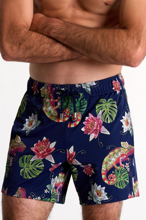 Shan Casual Classic fit stretch swim trunks