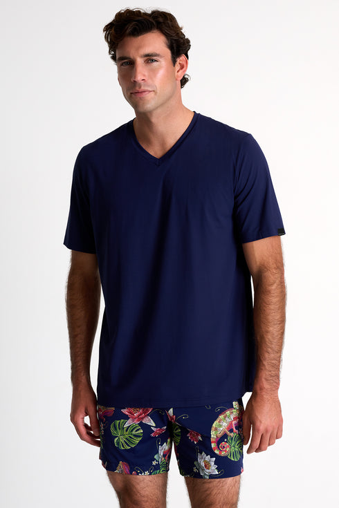 Shan Casual Classic fit stretch swim trunks