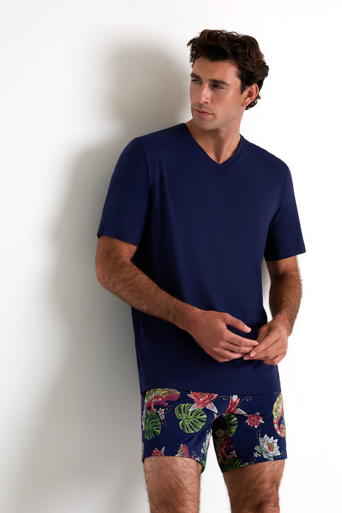 Shan Casual Classic fit stretch swim trunks