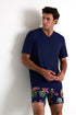 Shan Casual Classic fit stretch swim trunks