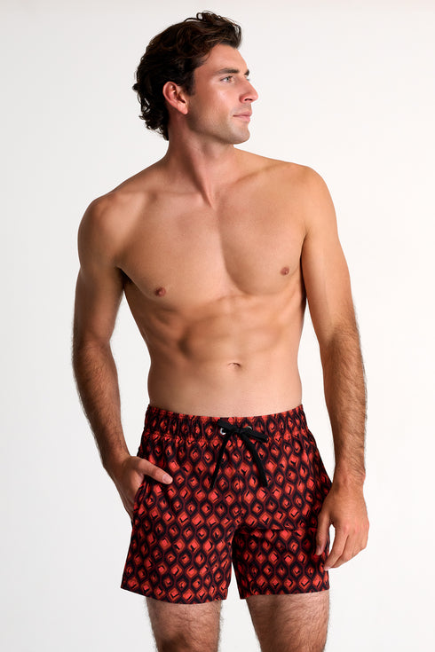 Shan Casual Classic fit stretch swim trunks