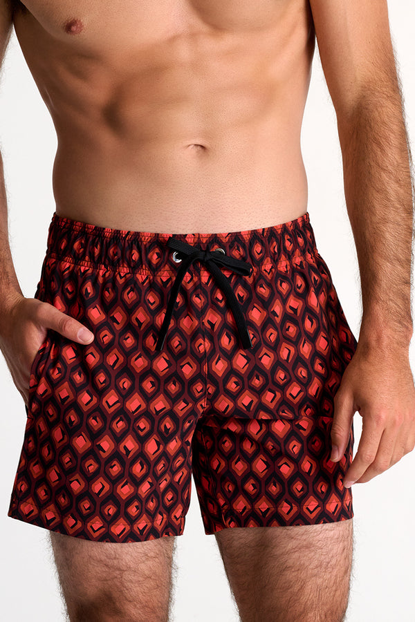 Shan Casual Classic fit stretch swim trunks