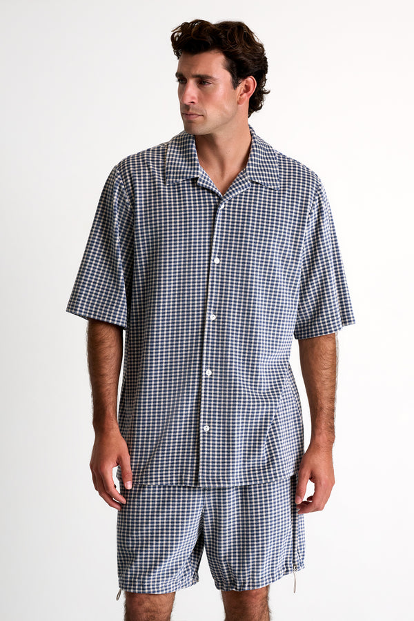 Shan Cédric Soft terry button-down shirt