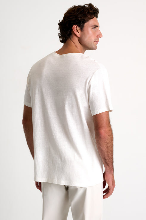 Shan Lin Linen crew neck t-shirt
