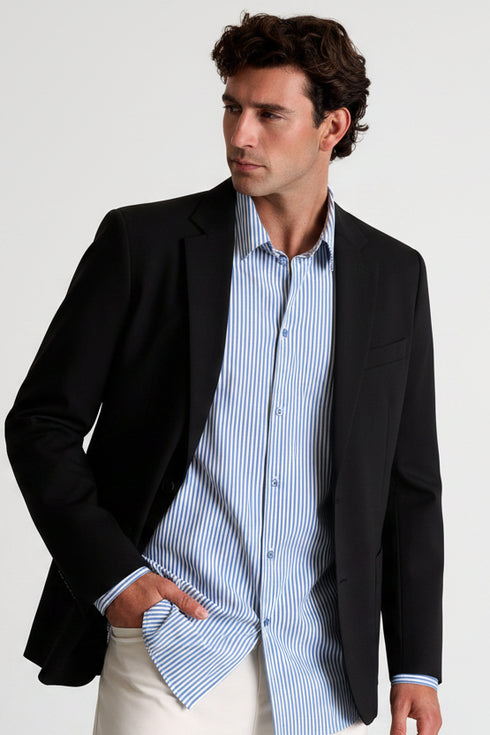 Shan Techno Structured jersey lycra blazer