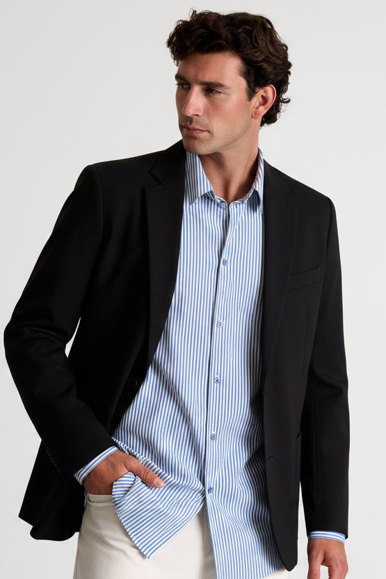 Shan Techno Structured jersey lycra blazer