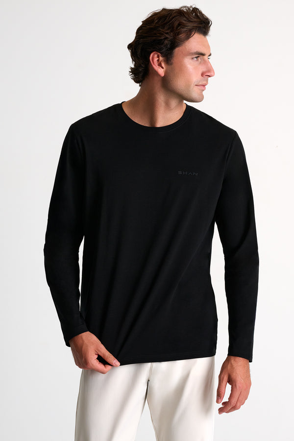 Shan Signature Long sleeve t-shirt with SHAN logo