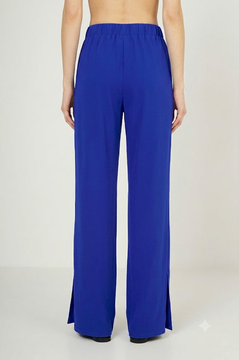 Shan Celine Straight-Leg Silk Pants