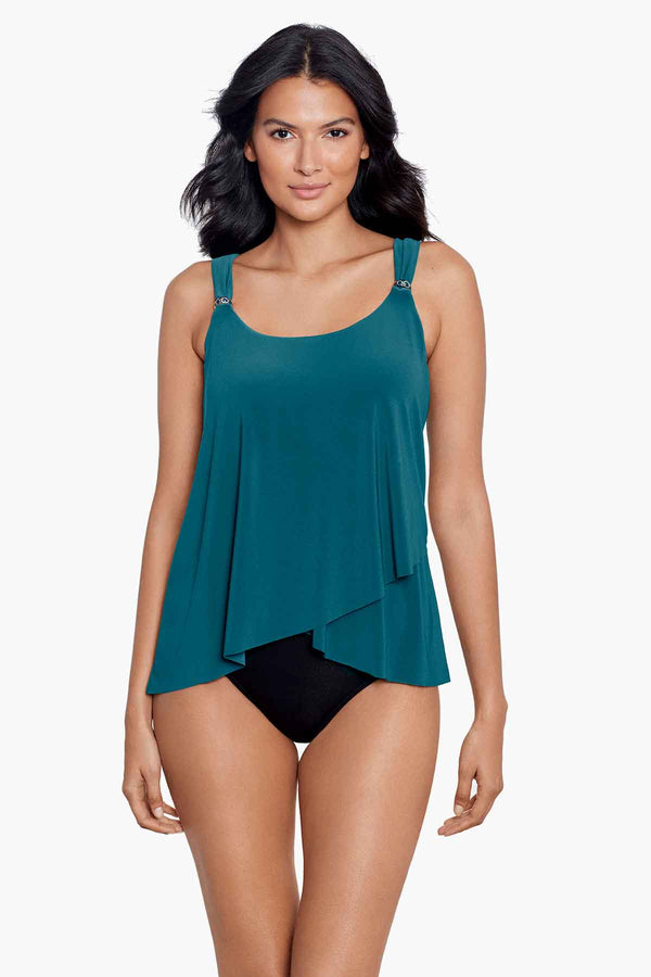MiracleSuit Razzle Dazzle Underwire Tankini Top DD-Cup